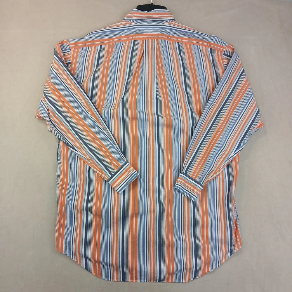 VTG Polo Ralph Lauren Blake Medium Mens Shirt Long Sleeve Y2K 24x29 **Fits XL **